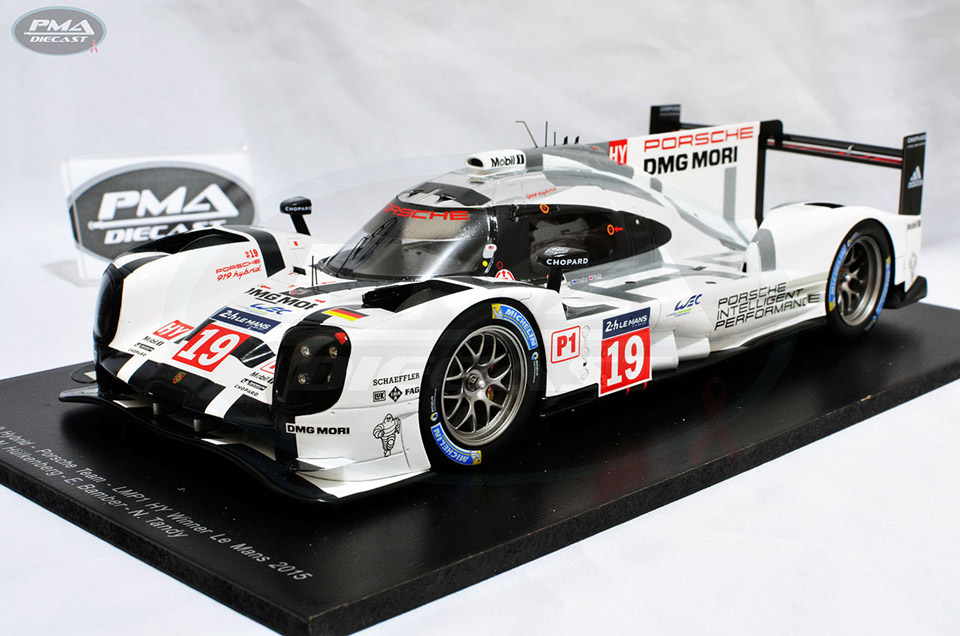 EARL BAMBER, NICK TANDY, NICO HÜLKENBERG 2015 PORSCHE TEAM PORSCHE 919 HYBRID 1:18